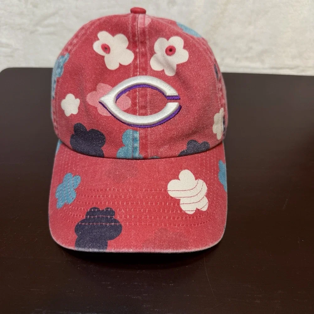 '47 Brand MLB Cincinnati Reds Baseball Caps Hats Youth Size Flowers Floral
